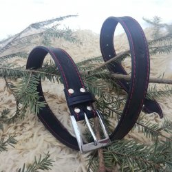 Gravírované a prešívané opasky do nohavíc /3,5 a 4 cm/